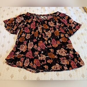 Vanilla star short sleeve boho peasant shirt